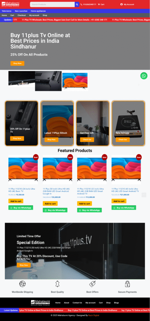 Screenshot 2025 07 17 at 15 00 15 Buy 11plus TV Online at Best Prices in India Sindhanur